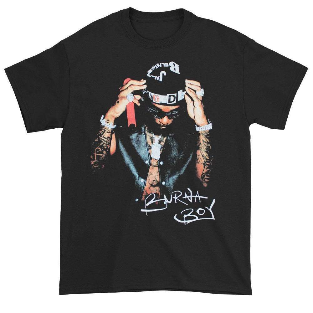 Burna Boy Photo Logo Graphic Music Fan Streetwear Unisex T-Shirt